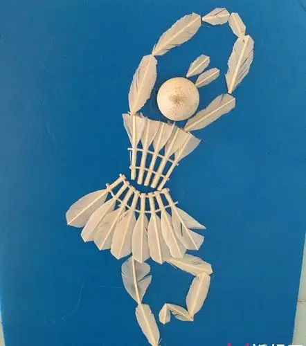 创意手工作品废物利用,羽毛球的二次创造