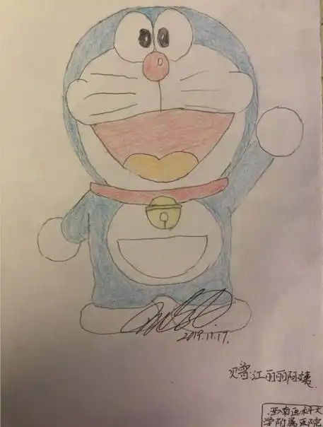 四川12岁男孩手绘铅笔画感恩救命医生