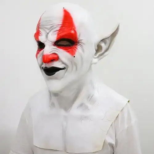 独立站万圣节游戏暗黑圣经堕落天使谎言之王黄色小鬼恶魔面具头套