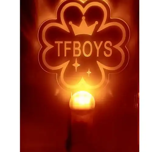 王源set发光头箍diy荧光棒灯牌应援周边tfboys啵啵头箍丝带电池透扇