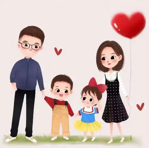 亲子头像一家四口