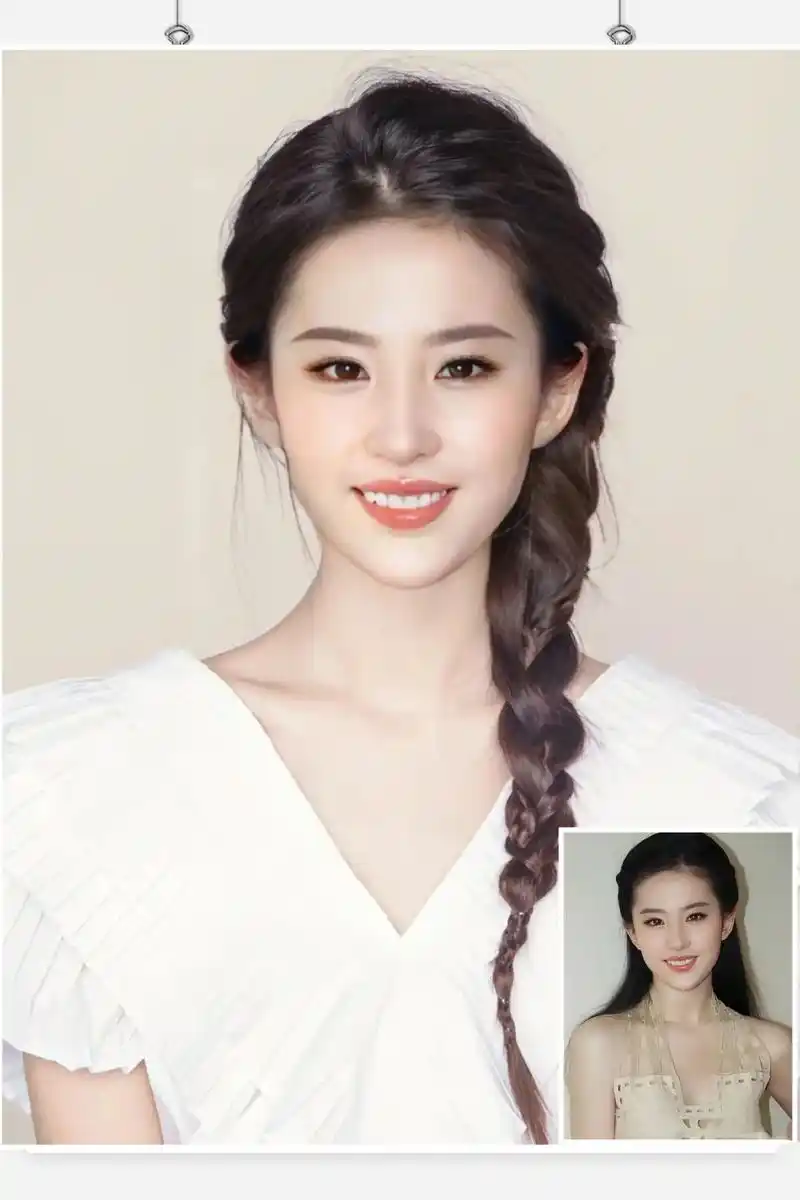 神仙姐姐证件照,好美好美7315#刘亦菲 #lisa #证件照  - 抖音