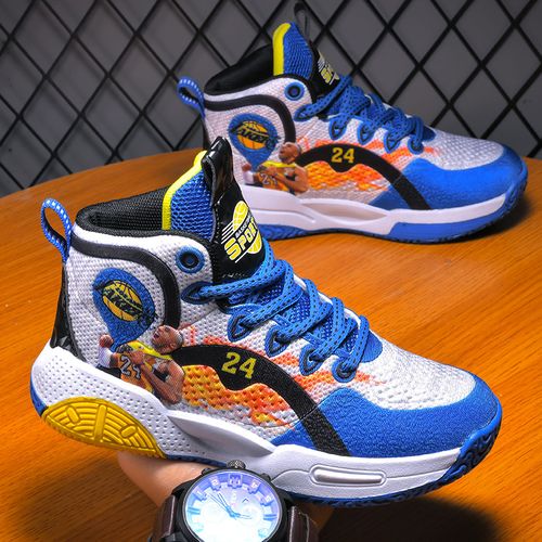 支持鸿星erke尔克科比儿童篮球鞋男春秋网面透气防滑耐磨男童球鞋