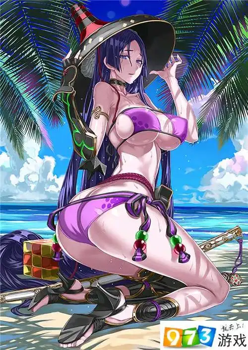 fgo泳装源赖光满破立绘高清大图分享