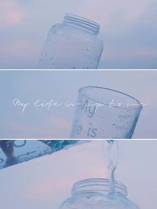 粉蓝色夏日傍晚天空这么调加海报字绝了