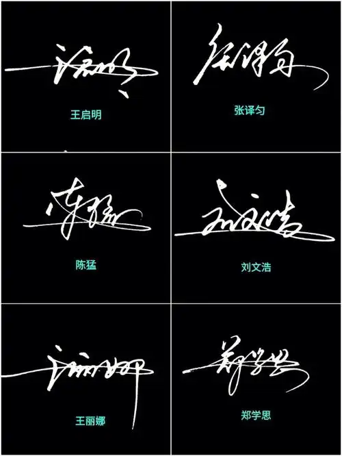 你留名我设计超酷手写签名设计