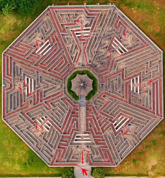 羑里城八卦阵是由中国古代的易经演变而来,不仅是一种军事阵法, - 抖