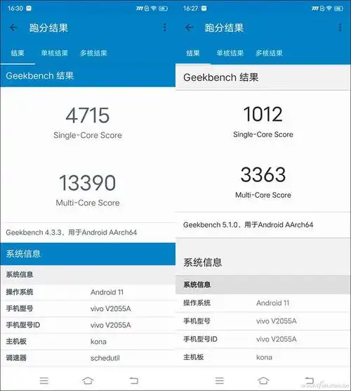 鲁大师和pcmark跑分安兔兔v8和v9跑分iqoo neo5搭载了高通骁龙870移动