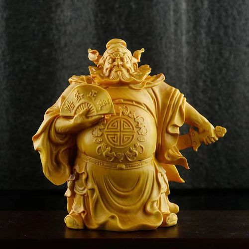 黄杨木雕刻手把件霸气纳福钟馗人物摆件降妖除魔把玩物件工艺精品