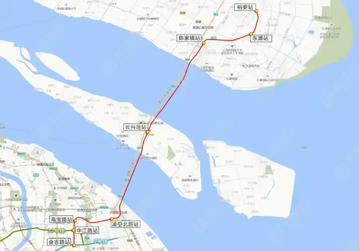 轨交崇明线选线专项规划公示 可与9,12号线换乘