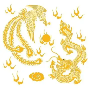 龙凤设计图__其他素材_底纹边框_设计图库_昵图网nipic.com