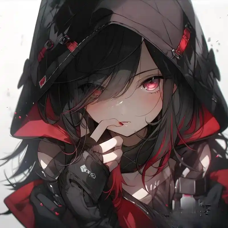 动漫女生头像一黑暗系 顺便说一下,我可能以后不会很常在线.