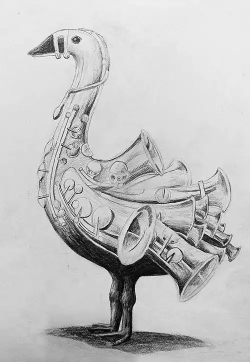 学生"创意素描——动物"作品集!