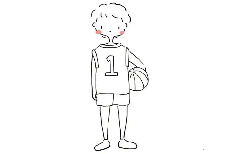 时尚帅气的小男孩,图片,简笔画-学笔画