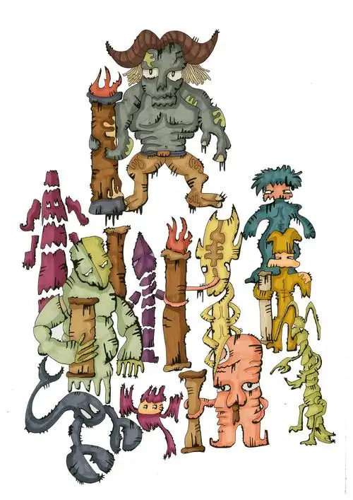 《十八层地狱》概念插画#动漫作品##动漫作品