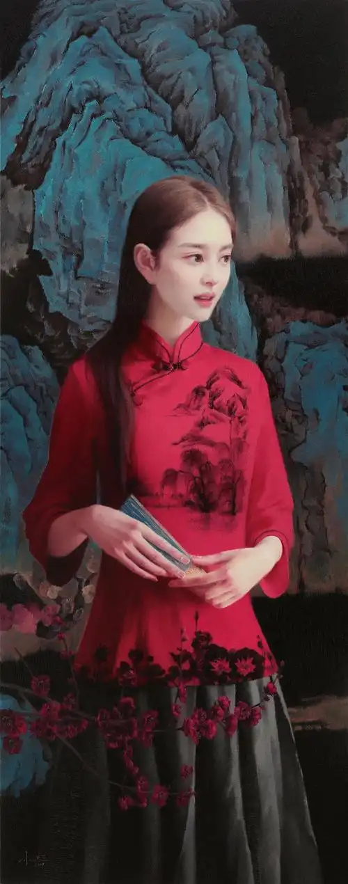 杨超,1984年生于重庆,职业油画家,专注写实人物,作品风格清雅脱俗,广