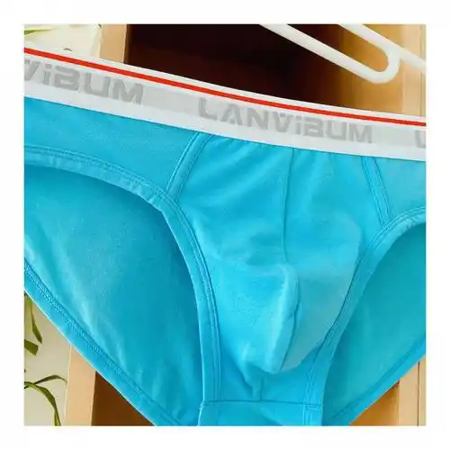 三角裤衩男宽松男士内裤透气流行青少年裤头冰丝男士内裤男三角内裤棉