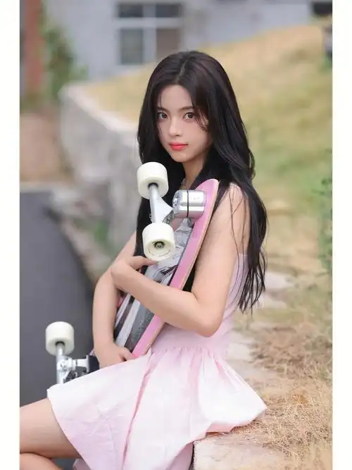 俏皮可爱的滑板少女61杨超越