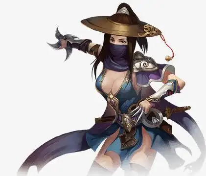 戴面纱的女刺客游戏人物