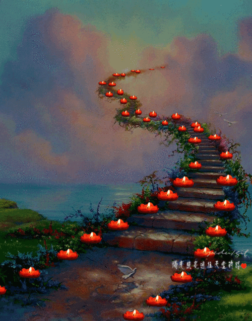 照亮通往天堂的路为他们点亮一盏心灯请在这里清明你祈望逝去的亲人不