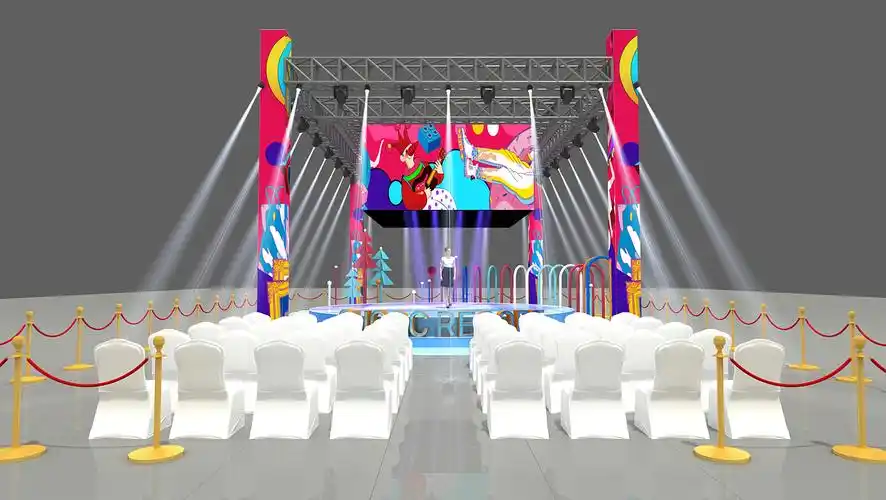 舞台 中庭美陈|空间|舞台美术|少壮没努力 - 原创作品 - 站酷 (zcool)