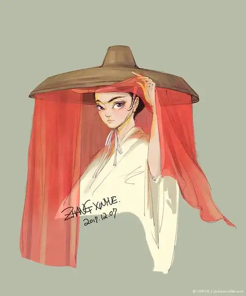 插画原创板绘sai画画绘画古风日绘