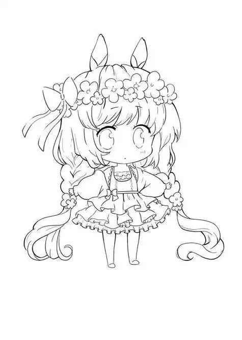 >零基础线稿简笔画卡通头像线稿超可爱的卡通人物男孩女孩简笔画