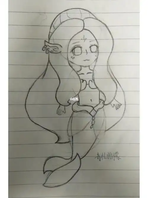 原创绘画一位小鱼人