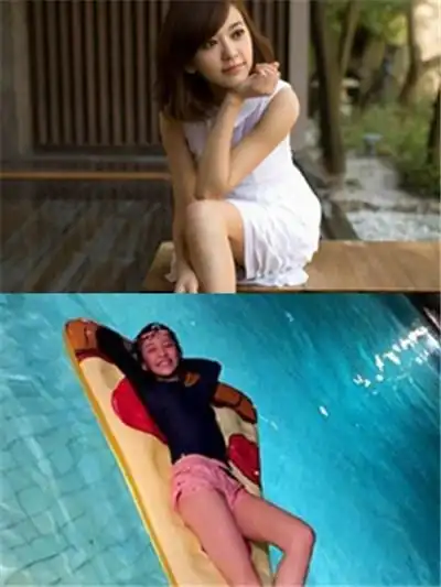 图陈意涵晒泳池照腿变长粉丝调侃其长高了