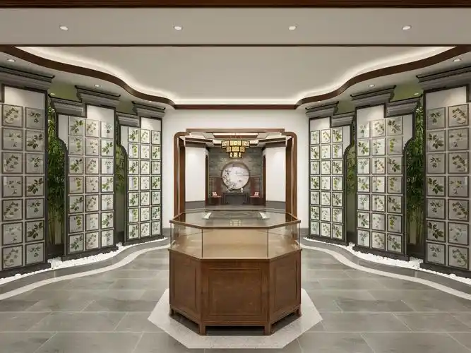 中药店专业装修设计效果图片