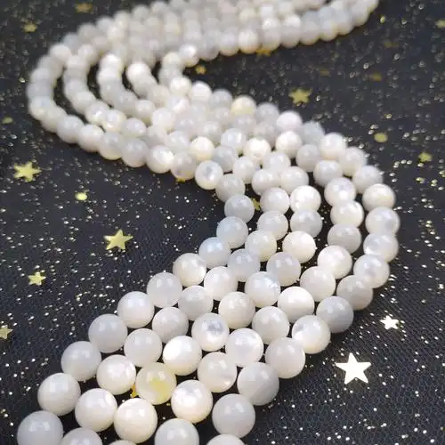 澳洲白蝶贝 海贝圆珠天然珍珠贝珍珠diy手工半成品串珠散珠材料