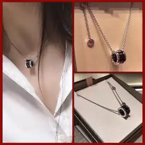 bvlgari/宝格丽慈善款小红人项链女弹簧小蛮腰锁骨链送女友礼物