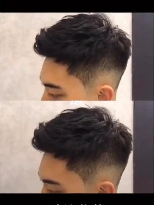 男生最帅纹理飞机头