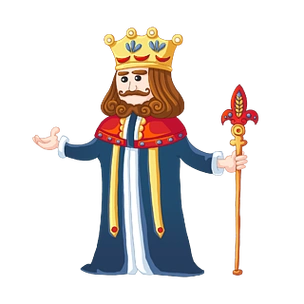 卡通人物西方胡子国王 可商用