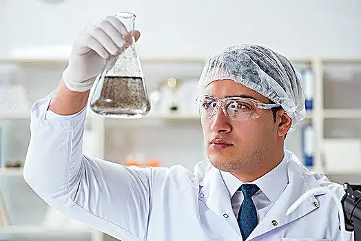 年轻,研究人员,科学家,水,测验,污染,实验,实验室