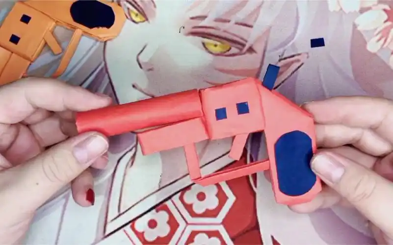 创意手工折纸第27期嘿吃鸡吗把把都有空投枪的那种