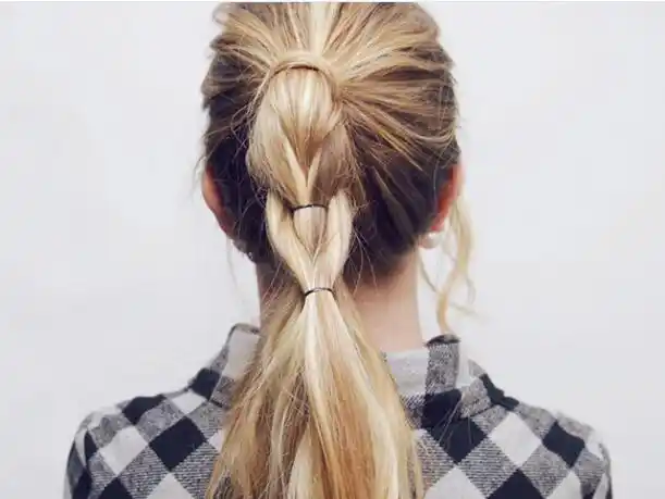 女生高马尾编发步骤和图片(2)_造型方法_西子美发网