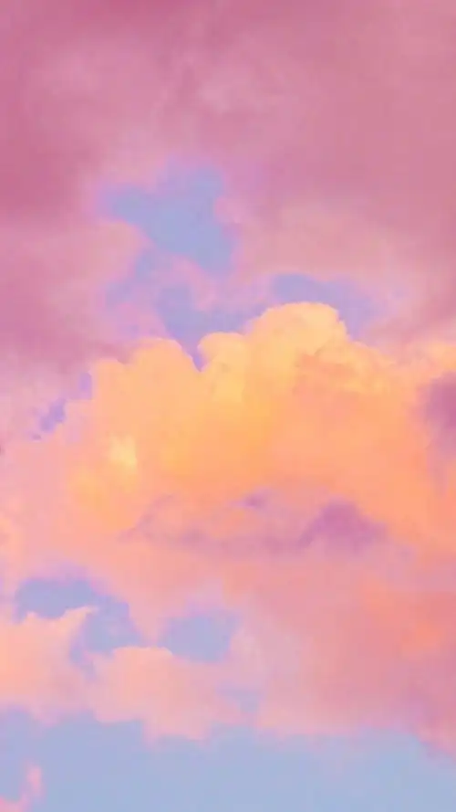 天空.云朵.晚霞.