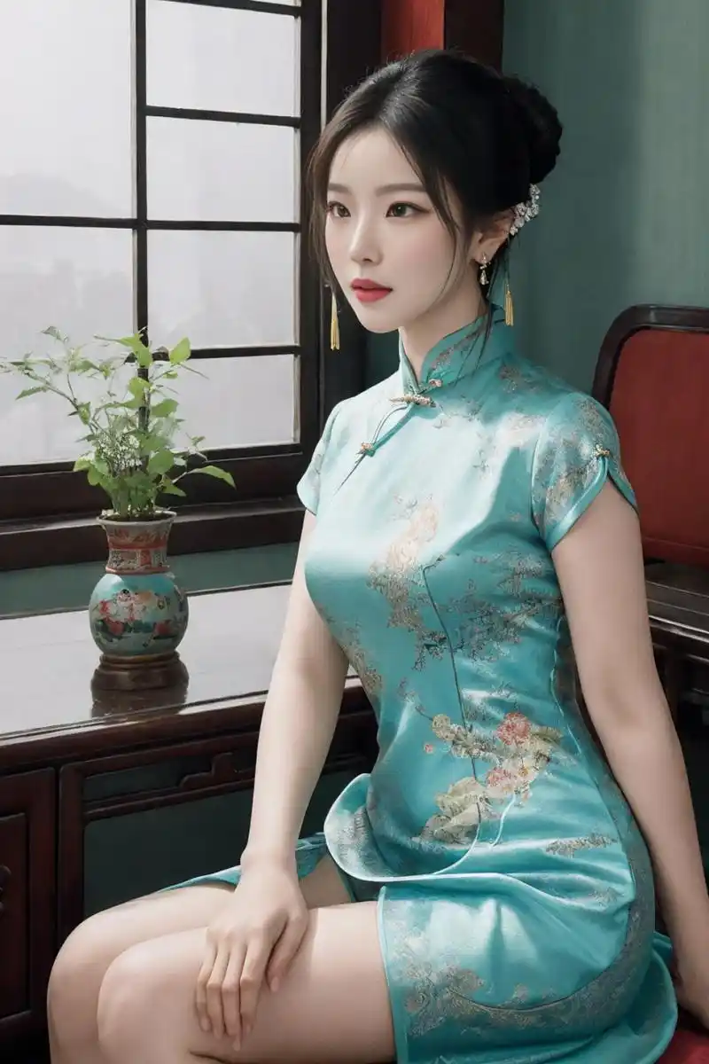 优雅气质的旗袍美女#旗袍# #旗袍写真# #旗袍美女