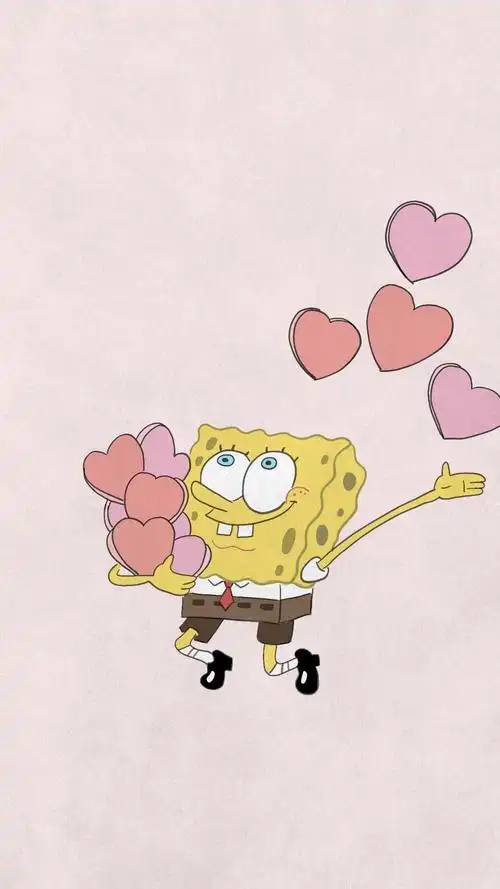 海绵宝宝可爱手绘插画