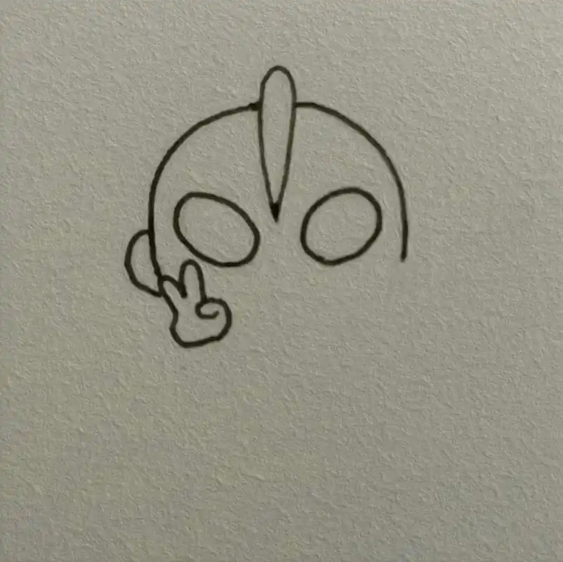 奥特曼简笔画biu