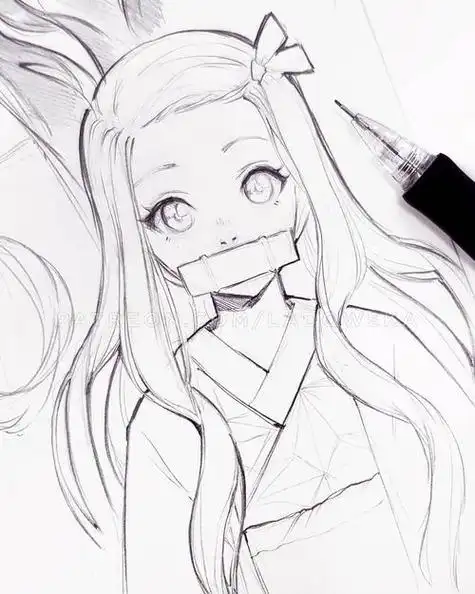 精致的动漫人物线稿图高清,初学者最爱的动漫人物临摹新手动漫人物