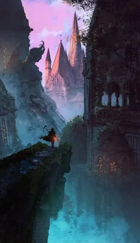 恢弘的奇幻场景插画插画师:anato finnsta… - 堆糖,美图壁纸兴趣社区