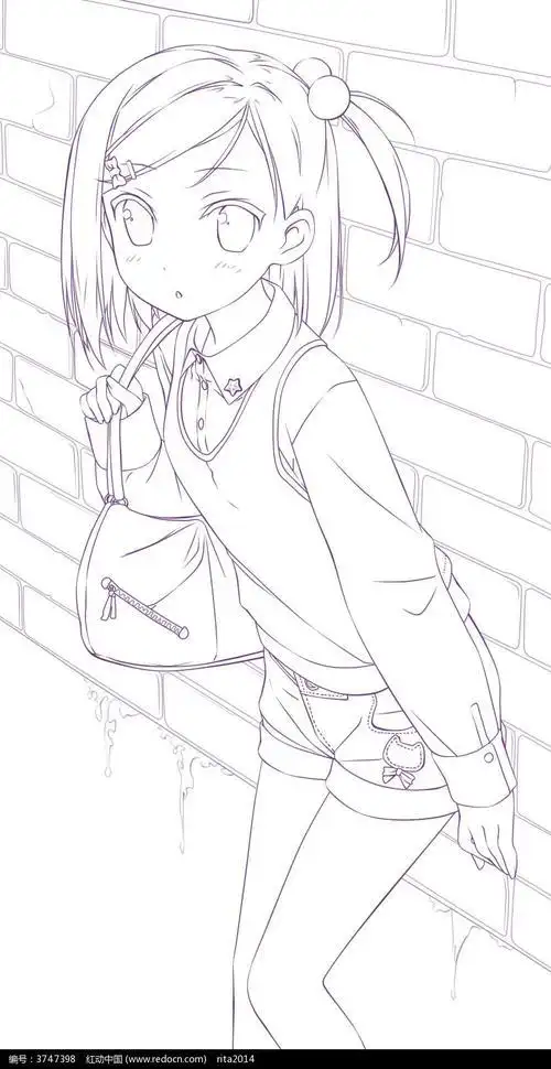 动漫人物下半身的简笔画 简笔画图片大全-普车都