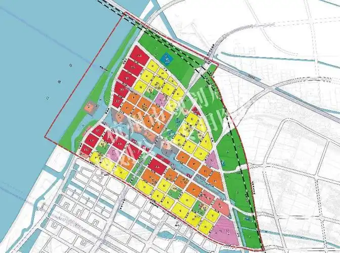 钱江世纪城北单元调整后规划图从cbd升级到caz,作为杭州城市新中心