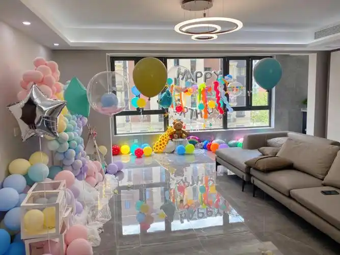 无锡可可爱爱的家庭儿童生日布置