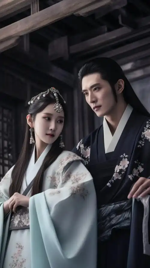 烟花易冷古韵情,古风情侣眨眼间.相守一生情深厚,爱意绵绵情义 - 抖音