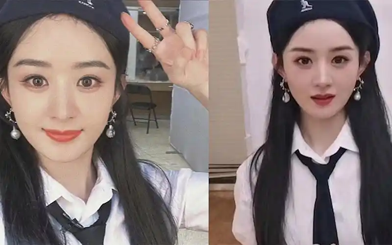 赵丽颖直播化妆,不想助理不慎关掉美颜,网友下秒疯狂截图