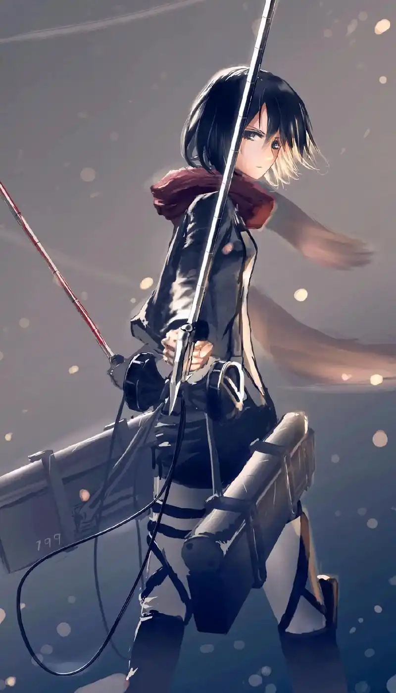 送你一张壁纸 #三笠阿克曼 那种事情不要啊～ - 抖音