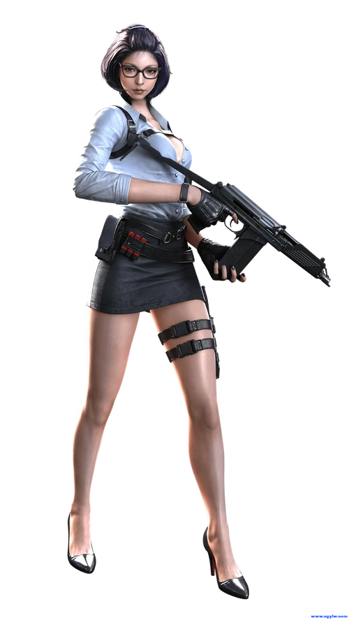 穿越火线cfpng高清角色pose资源女角色